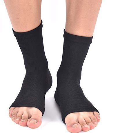 Nursing Ankle Foot Anti Fatigue Compression Socks Foot Sleeve Open Toe Toeless Gym Support Hosiery 15-25 mmHg